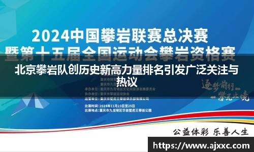 北京攀岩队创历史新高力量排名引发广泛关注与热议